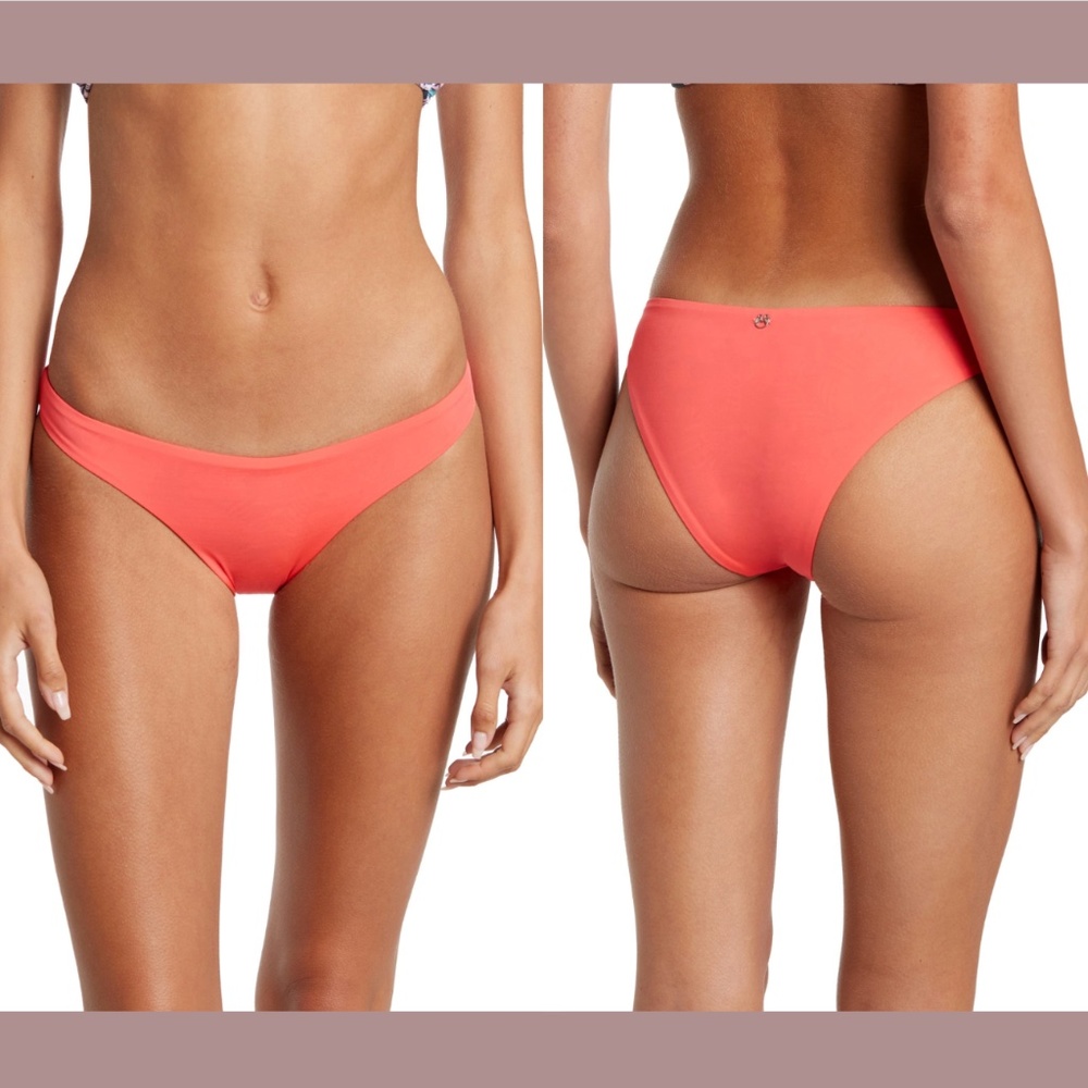 NWT Maaji [ Medium ] Mango Flirt Reversible‎ Bikini Bottoms in Pink Multi